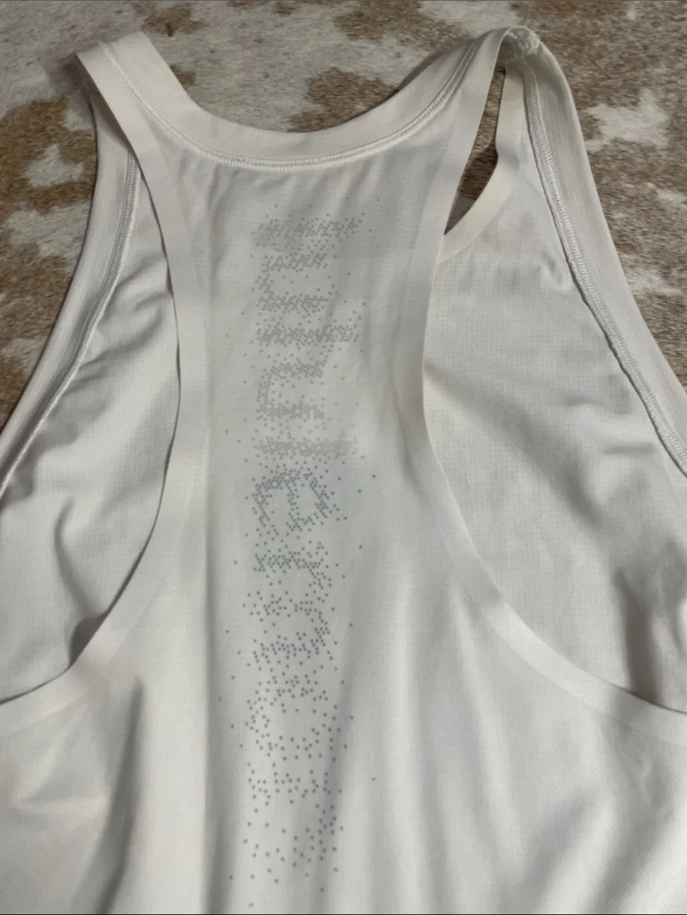 Lululemon Running White Racerback Active Tank Top - Picture 4 of 4